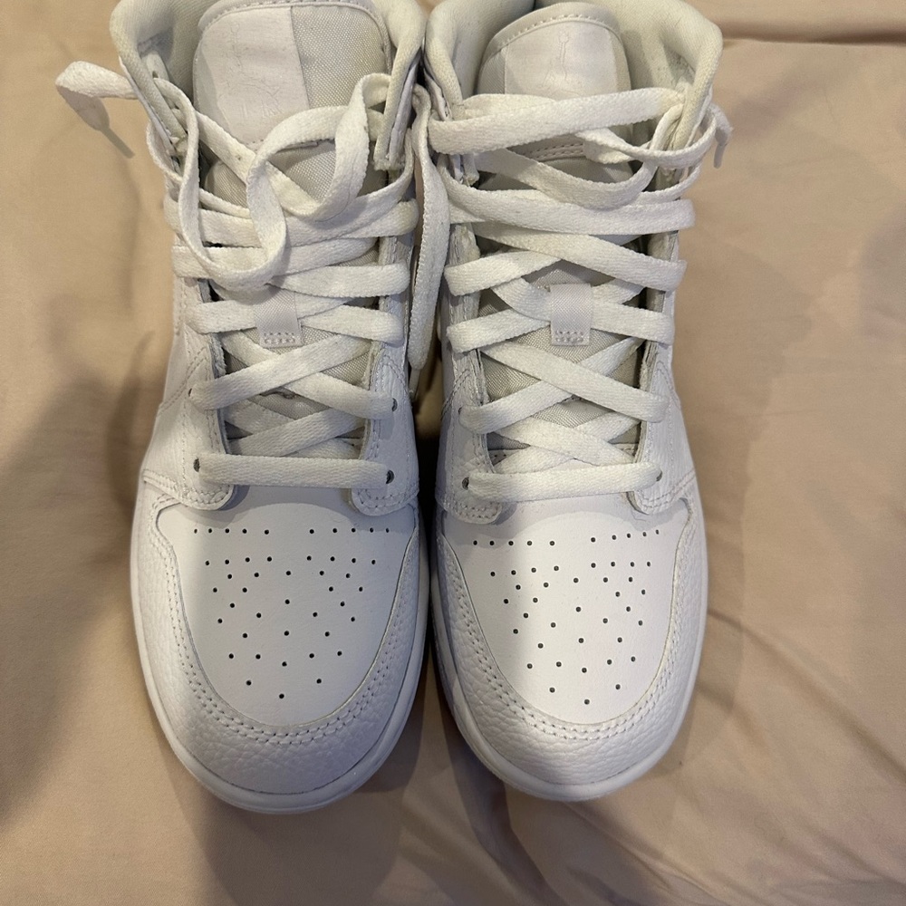 Jordan White High-Top Sneakers